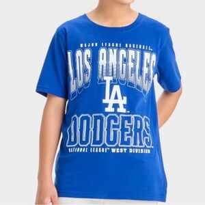 Oversized Dodgers graphic T-shirt in blue